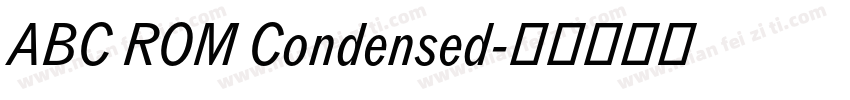 ABC ROM Condensed字体转换